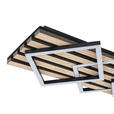 LED-DECKENLEUCHTE 63/29/7,5 cm   - Eichefarben/Schwarz, Basics, Holzwerkstoff/Kunststoff (63/29/7,5cm) - Novel