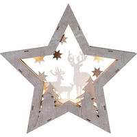 LED-DEKOLEUCHTE 34/6/32 cm {item..attr('I-DIMENSION'),[ ]}{itemattr('O-DIMENSION'),[ ]} - Braun/Weiß, Basics, Holz/Kunststoff (34/6/32cm) - Eglo