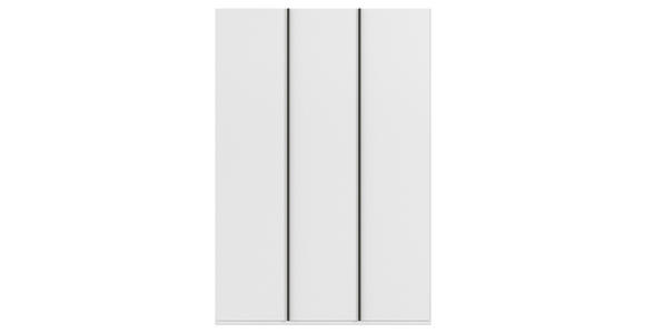 DREHTÜRENSCHRANK 151/223/61 cm,  in Weiß, 3-türig  - Graphitfarben/Weiß, Basics, Holzwerkstoff/Metall (151/223/61cm) - Novel