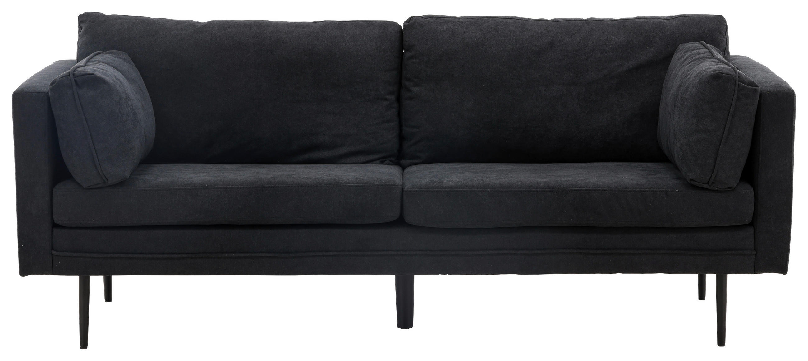 Livetastic 2-Sitzer-Sofa Schwarz 203x84x90 cm