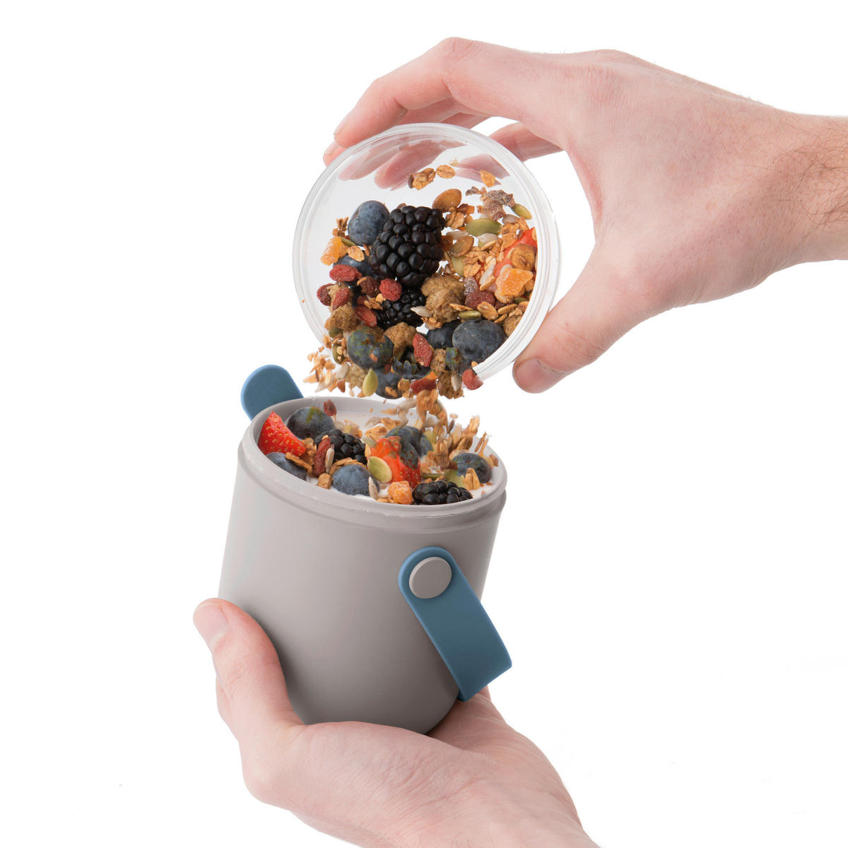 JAUSENBOX LEO  - Grau, Basics, Kunststoff (9.5/9.5/15.5cm) - BergHOFF