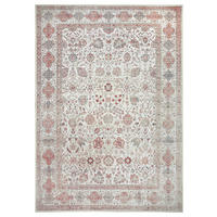 KOBEREC TKANÝ NA PLOCHO, 160/230 cm světle modrá, perleť, korály - korály/světle modrá, Design, textil/plast (160/230cm) - Lindorug