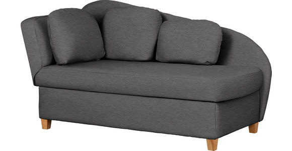 LIEGE  in Chenille, Flachgewebe Dunkelgrau  - Dunkelgrau, LIFESTYLE, Holz/Textil (85/97/180cm) - Novel