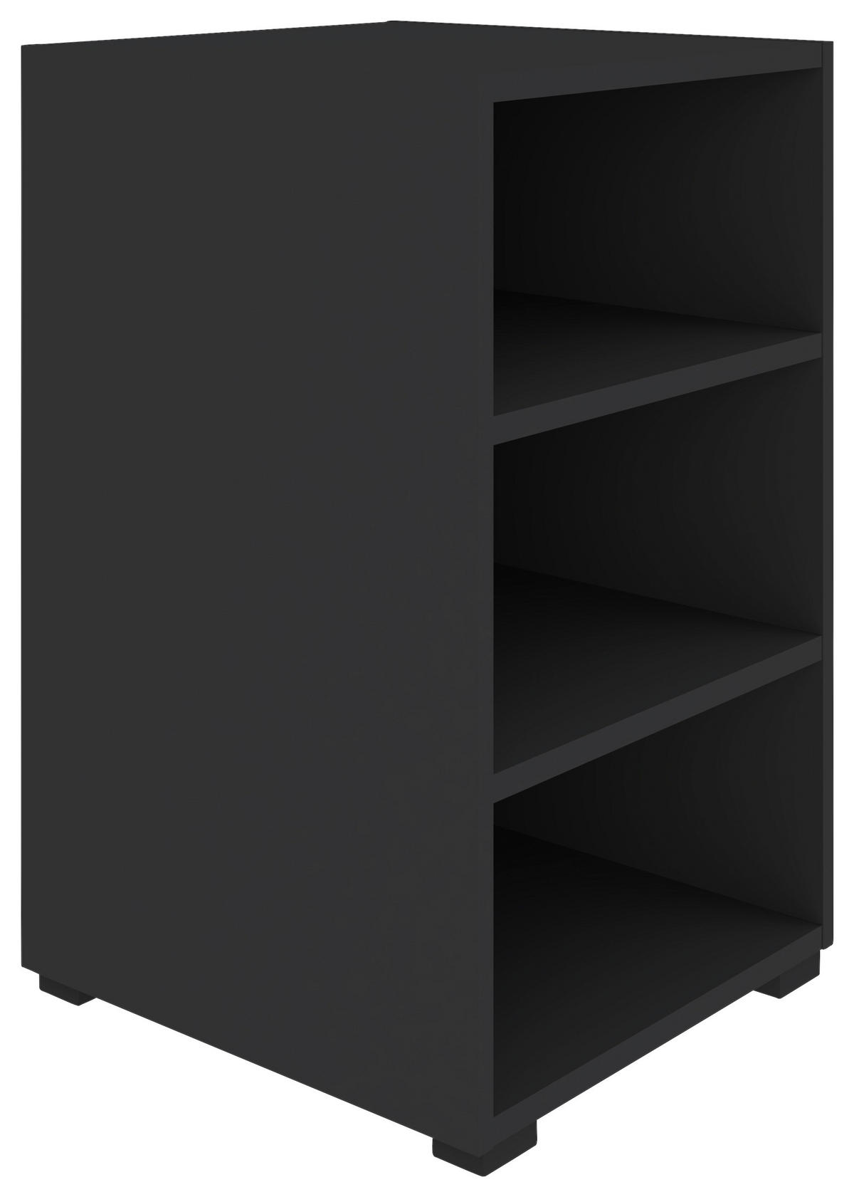 POLC 46/67/40 cm antracit  - fekete/antracit, Konventionell, műanyag/faalapú anyag (46/67/40cm) - Hom`in
