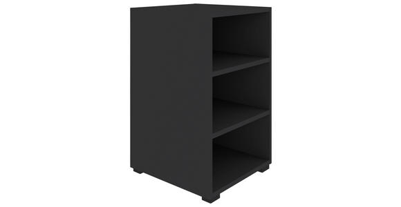 REGAL Anthrazit - Anthrazit/Schwarz, KONVENTIONELL, Holzwerkstoff/Kunststoff (46/67/40cm) - Hom`in