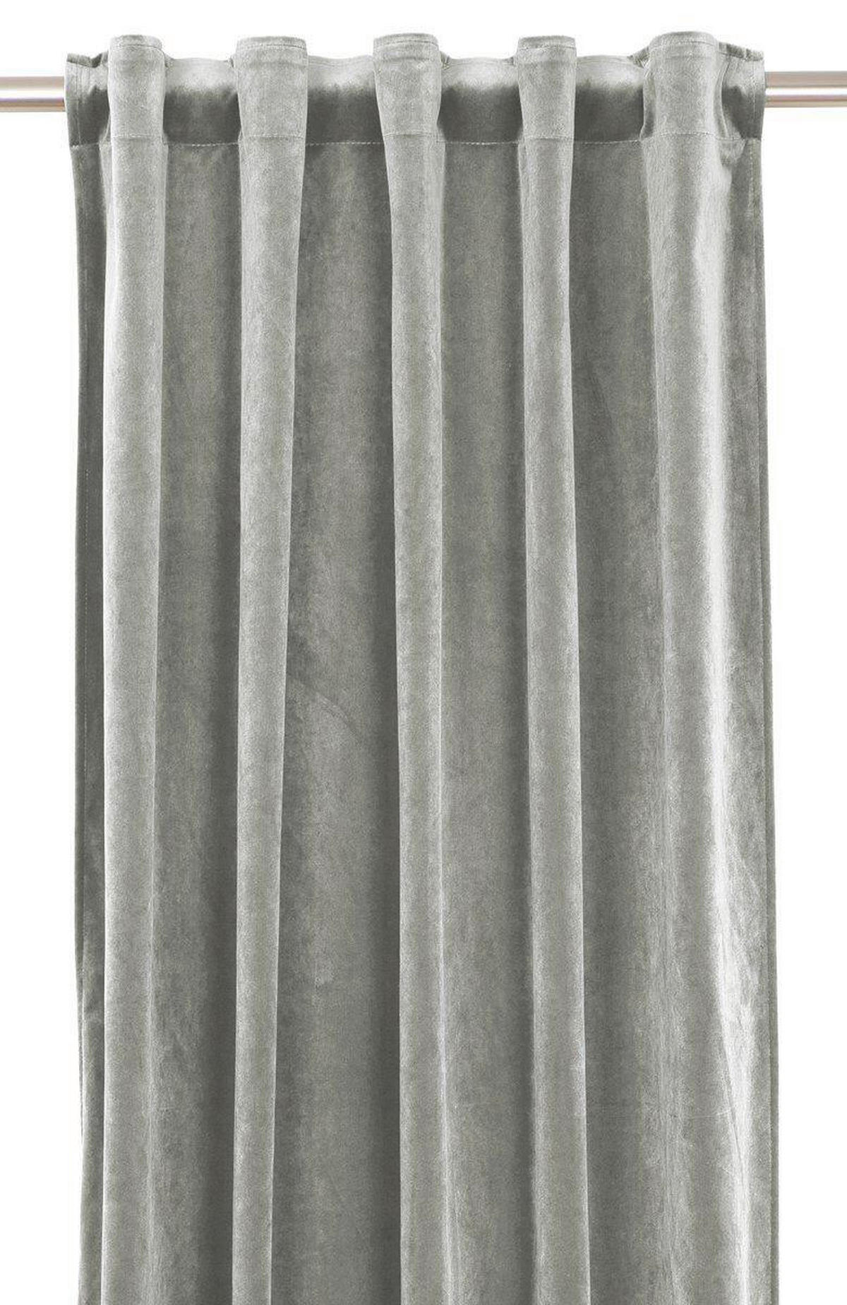 FERTIGVORHANG black-out (lichtundurchlässig)  - Grau, Basics, Textil (135/320cm)
