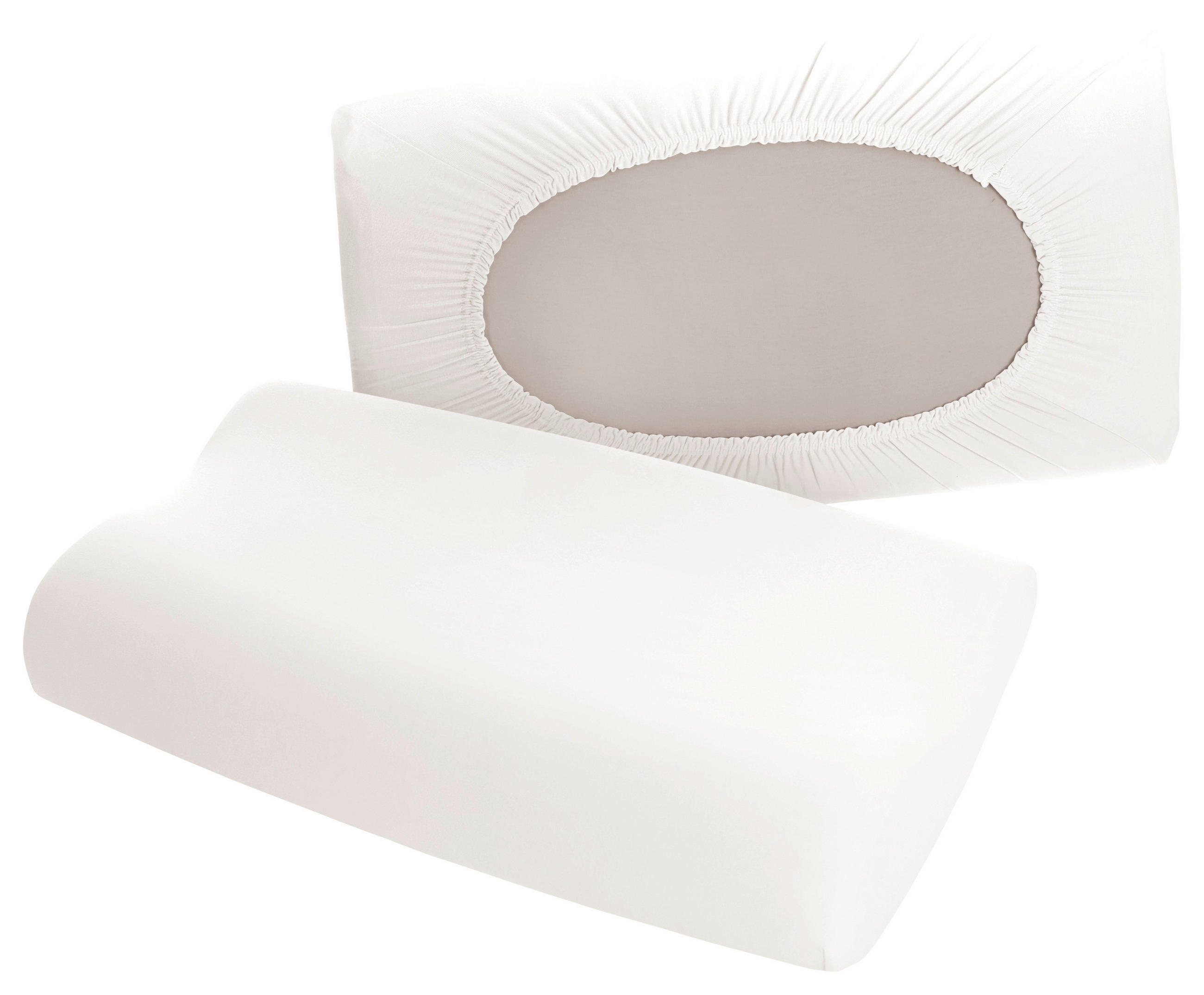 KOPFKISSENBEZUG PURE 40-70/40-90 cm  - Weiß, Basics, Textil (40-70/40-90cm) - Schlafgut