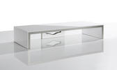 TV-AUFSATZ   Weiß, Alufarben  - Alufarben/Weiß, KONVENTIONELL (63/10/26cm) - MID.YOU