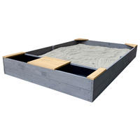 SANDKASTEN  - Braun/Grau, KONVENTIONELL, Holz (115/21,8/180cm) - Ambia Garden