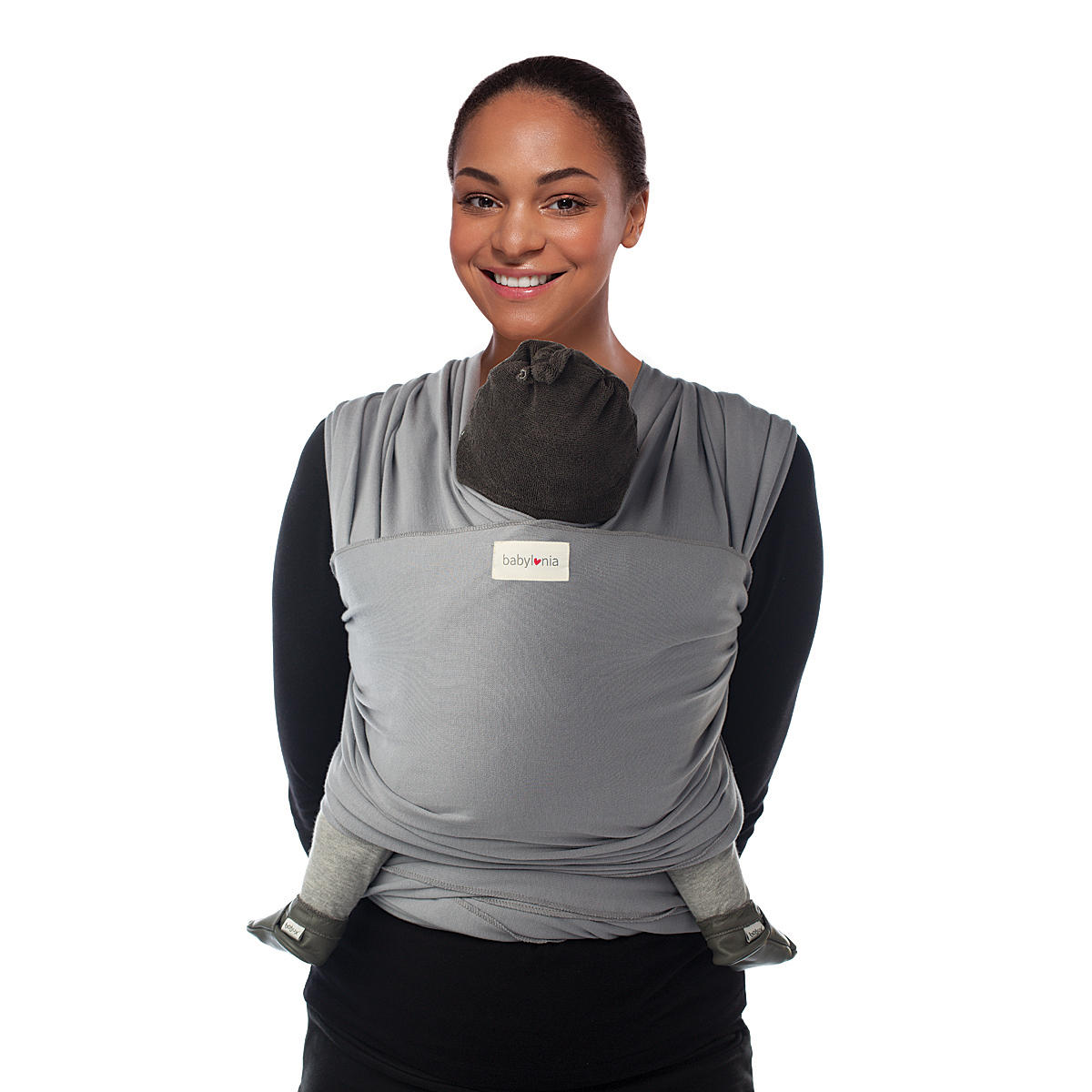 BÄRSJAL Tricot-slen  - ljusgrå, Trend, textil (60/510cm) - Babylonia