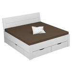 STAURAUMBETT 180/200 cm  in Weiß  - Weiß, Design, Holzwerkstoff (180/200cm) - Xora