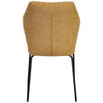STUHL - Gelb/Schwarz, Design, Textil/Metall (49/89,5/65cm) - Novel
