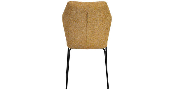 STUHL - Gelb/Schwarz, Design, Textil/Metall (49/89,5/65cm) - Novel