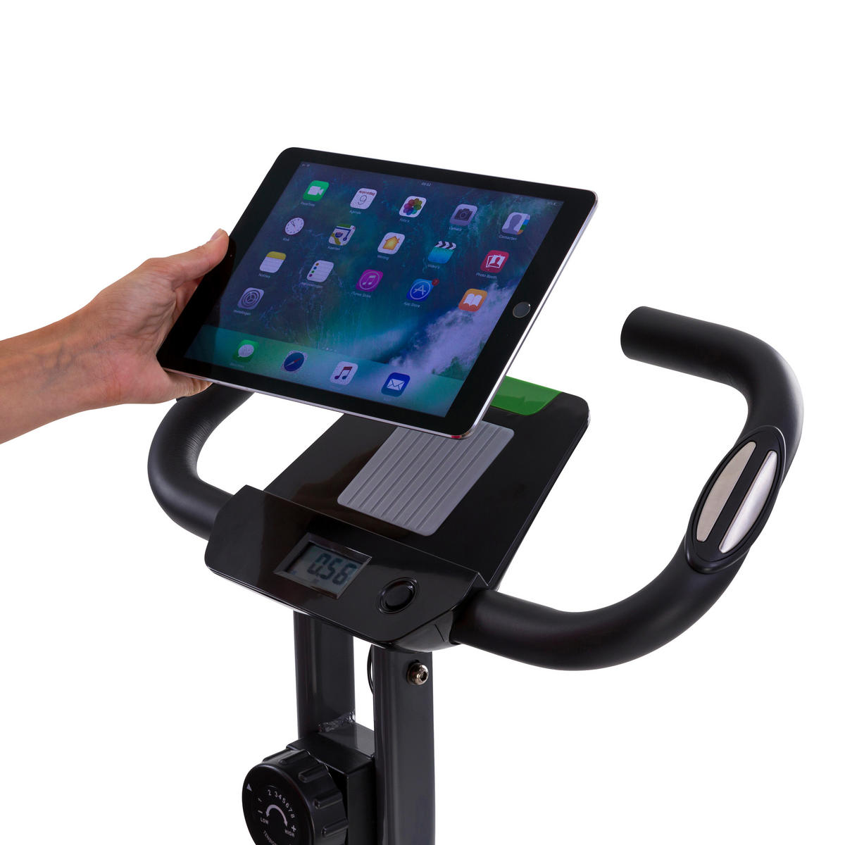 HEIMTRAINER - Grau/Grün, Basics (110/53/117cm)
