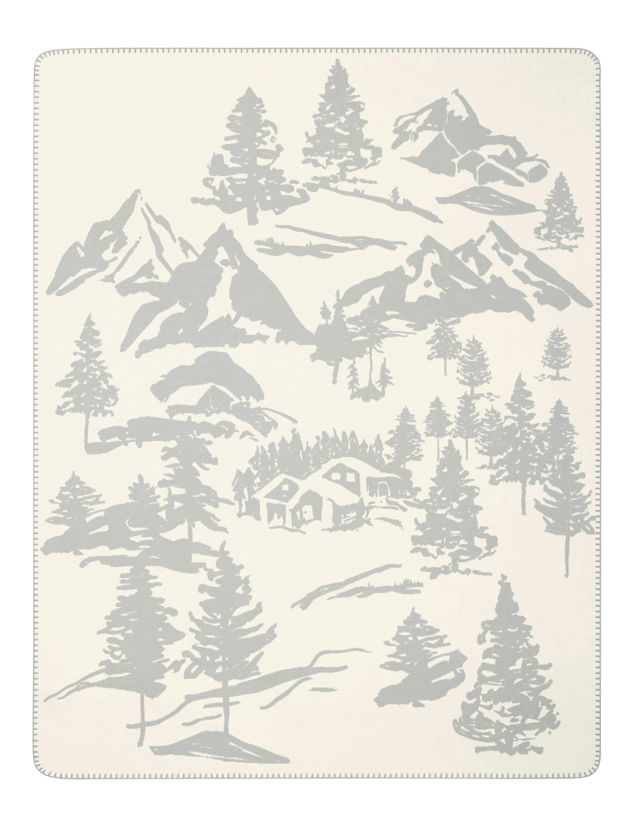 TAKARÓ 150/200 cm  - világosszürke/krémszínű, Basics, textil (150/200cm)