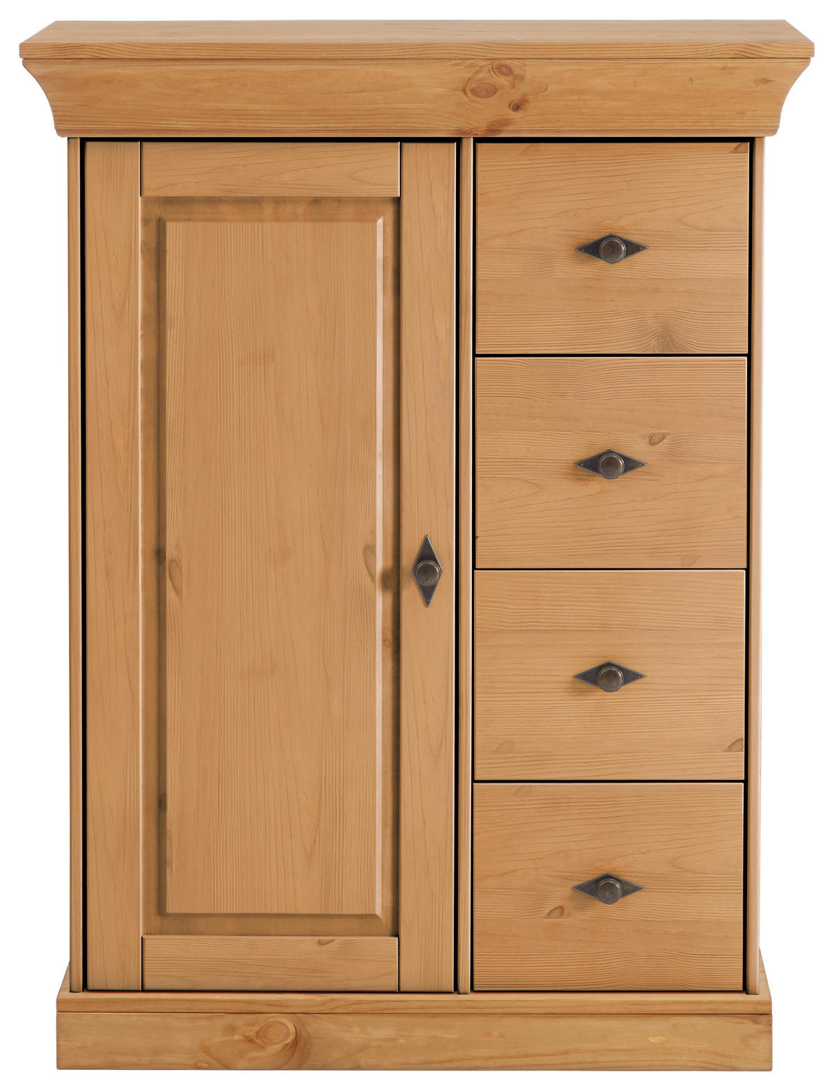 KOMMODE  in 88/117/45 cm  - Laugenfarbig/Kupferfarben, ROMANTIK / LANDHAUS, Holz/Metall (88/117/45cm) - Boxxx
