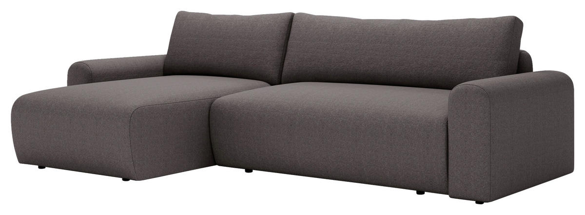 ECKSOFA Anthrazit  - Anthrazit/Creme, Design, Kunststoff/Textil (246/150cm) - Livetastic