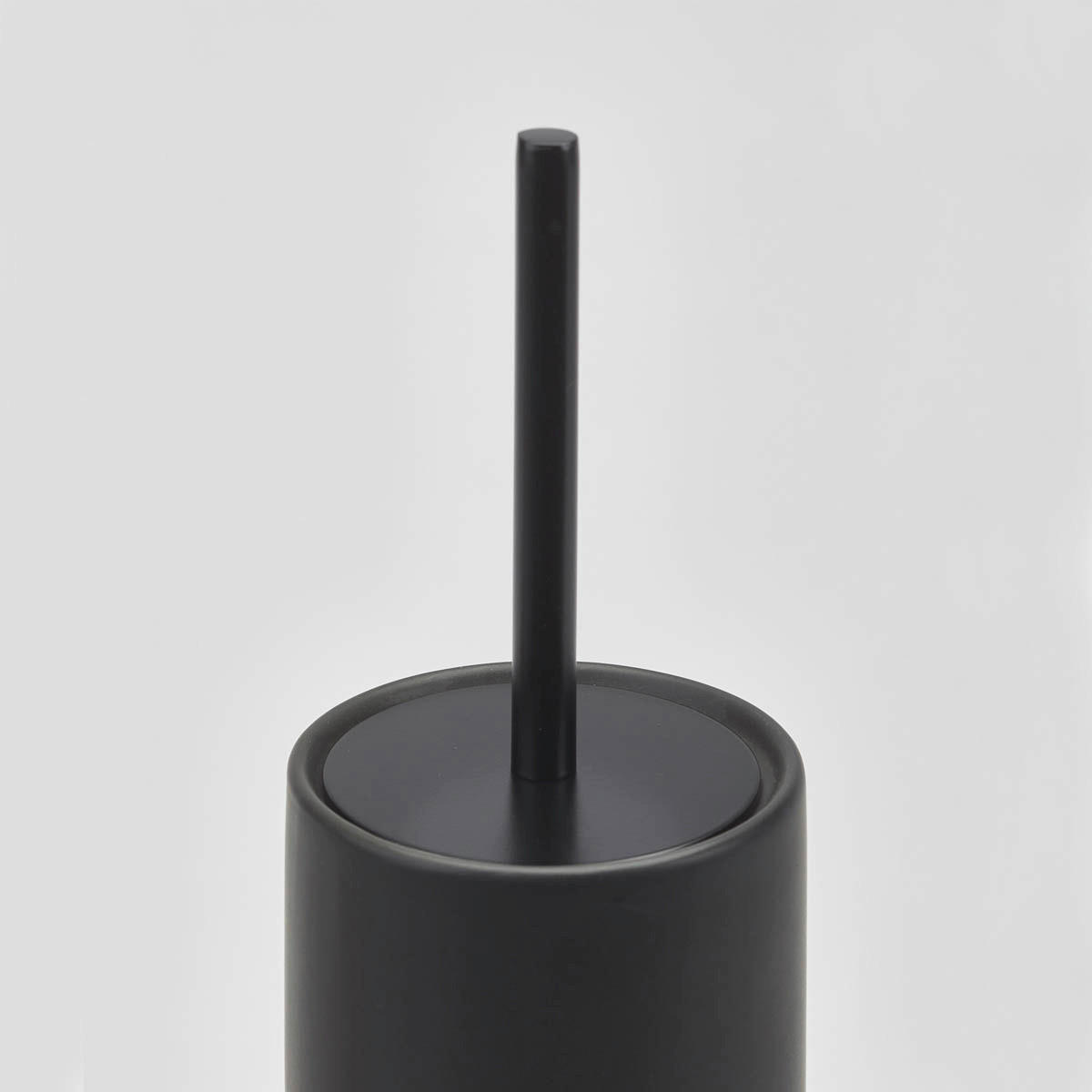 WC-BÜRSTENHALTER in   Keramik  - Schwarz, Design, Keramik (10/38.5cm) - Aquanova