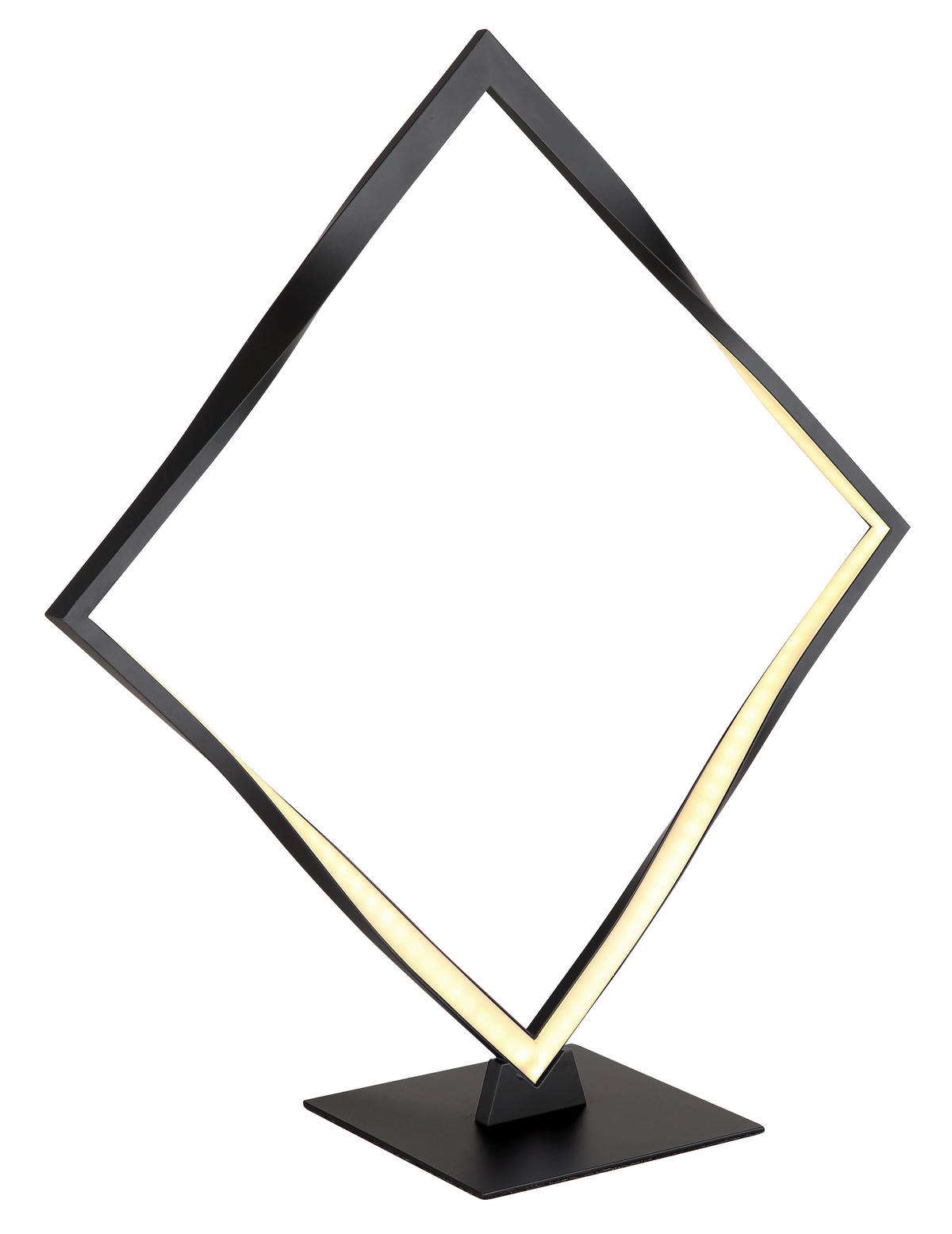 STOLNÍ LED LAMPA, 42/14/44,5 cm - černá/opál, Design, kov/plast (42/14/44,5cm) - Globo