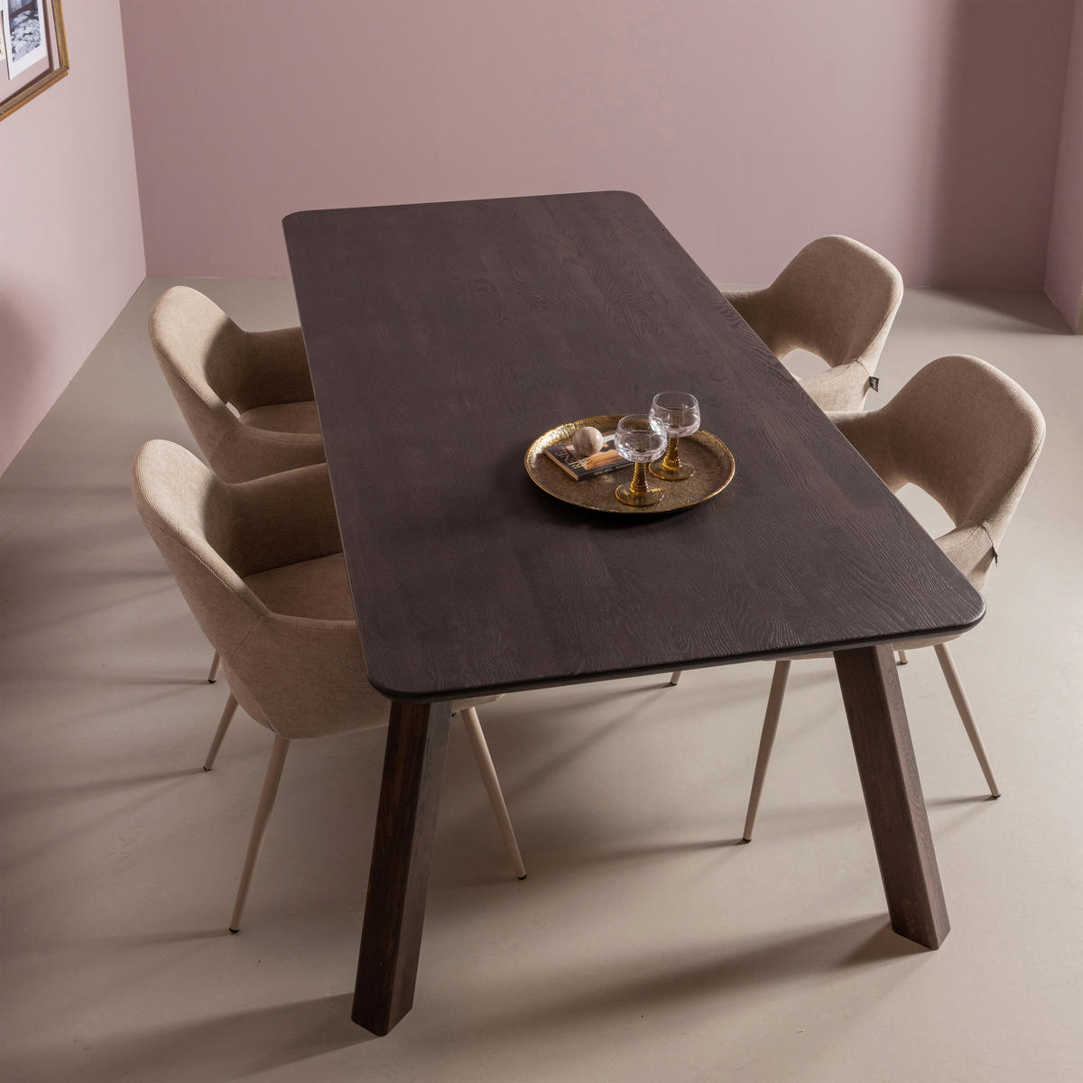 TISCHGESTELL Braun   - Braun, MODERN, Holz (79/73/11cm) - Livetastic