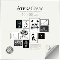 BILDERRAHMEN - Weiß Hochglanz, Basics, Papier/Holzwerkstoff (50/50/1,8cm)