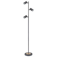 STOJACIA LAMPA, 25/23/154 cm - prírodná farba/grafitová, Design, kov (25/23/154cm) - Globo