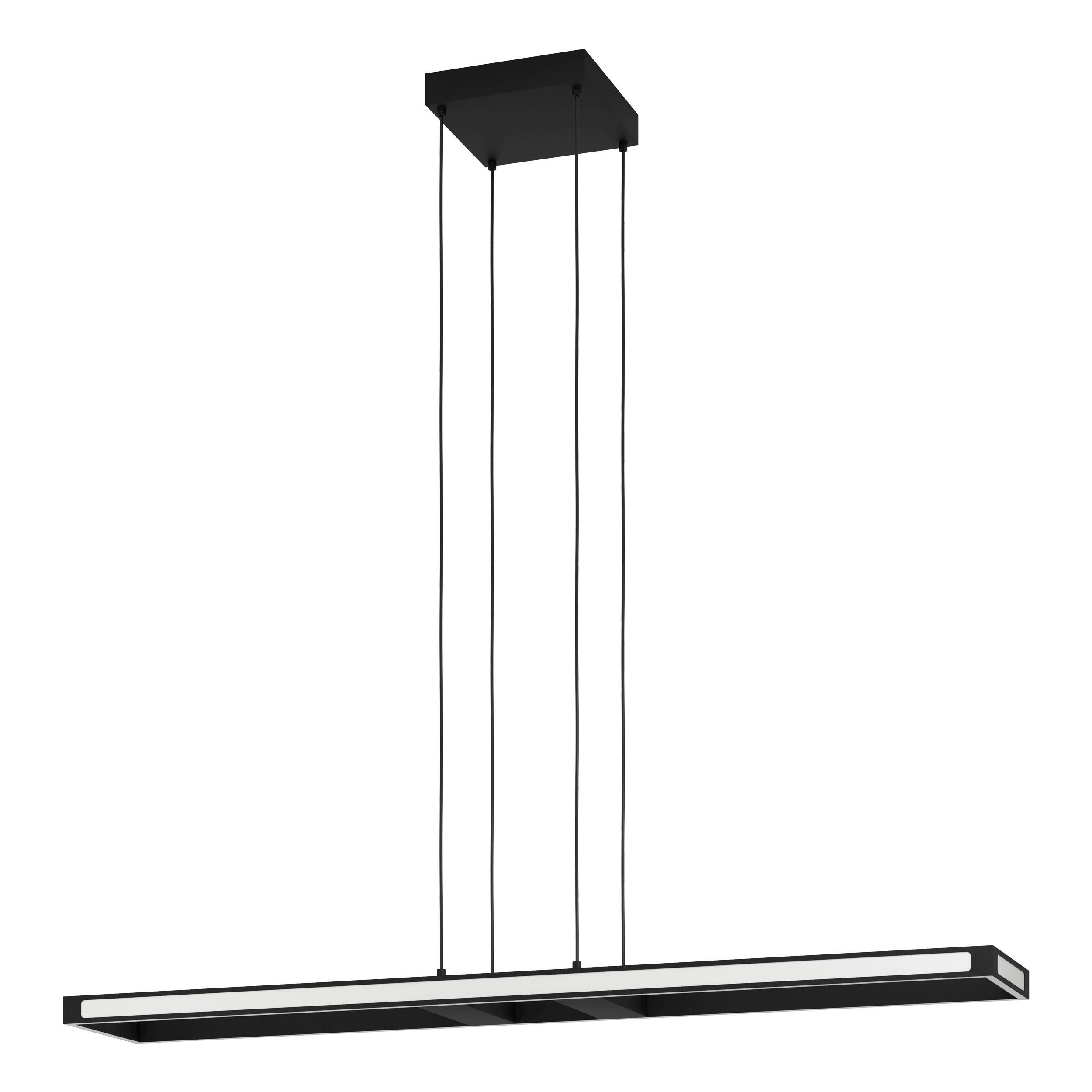 LED-PENDELLEUCHTE 116/20/110 cm    - Weiss/Schwarz, Design, Kunststoff/Metall (116/20/110cm) - Eglo