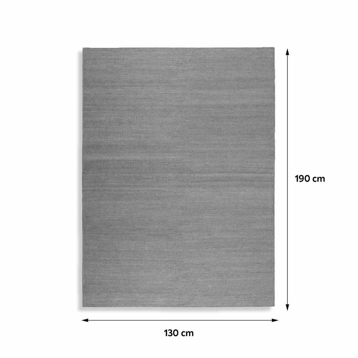 Handwebteppich Grau Baumwolle 130/190 cm Rainbow Kelim Grau  - Grau, KONVENTIONELL, Textil (130/190cm) - Esprit