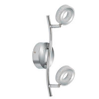LED-TAKLAMPA Vinola 34/9/16 cm  - kromfärg, Design, metall/plast (34/9/16cm)