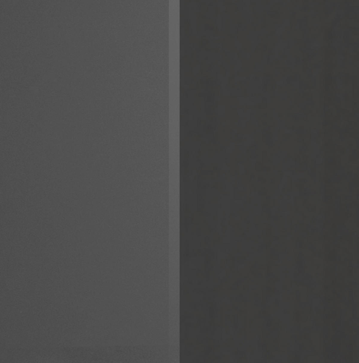 KÜCHENBLOCK 300 cm   in Graphitfarben  - Silberfarben/Graphitfarben, Modern, Holzwerkstoff/Metall (300cm) - Held