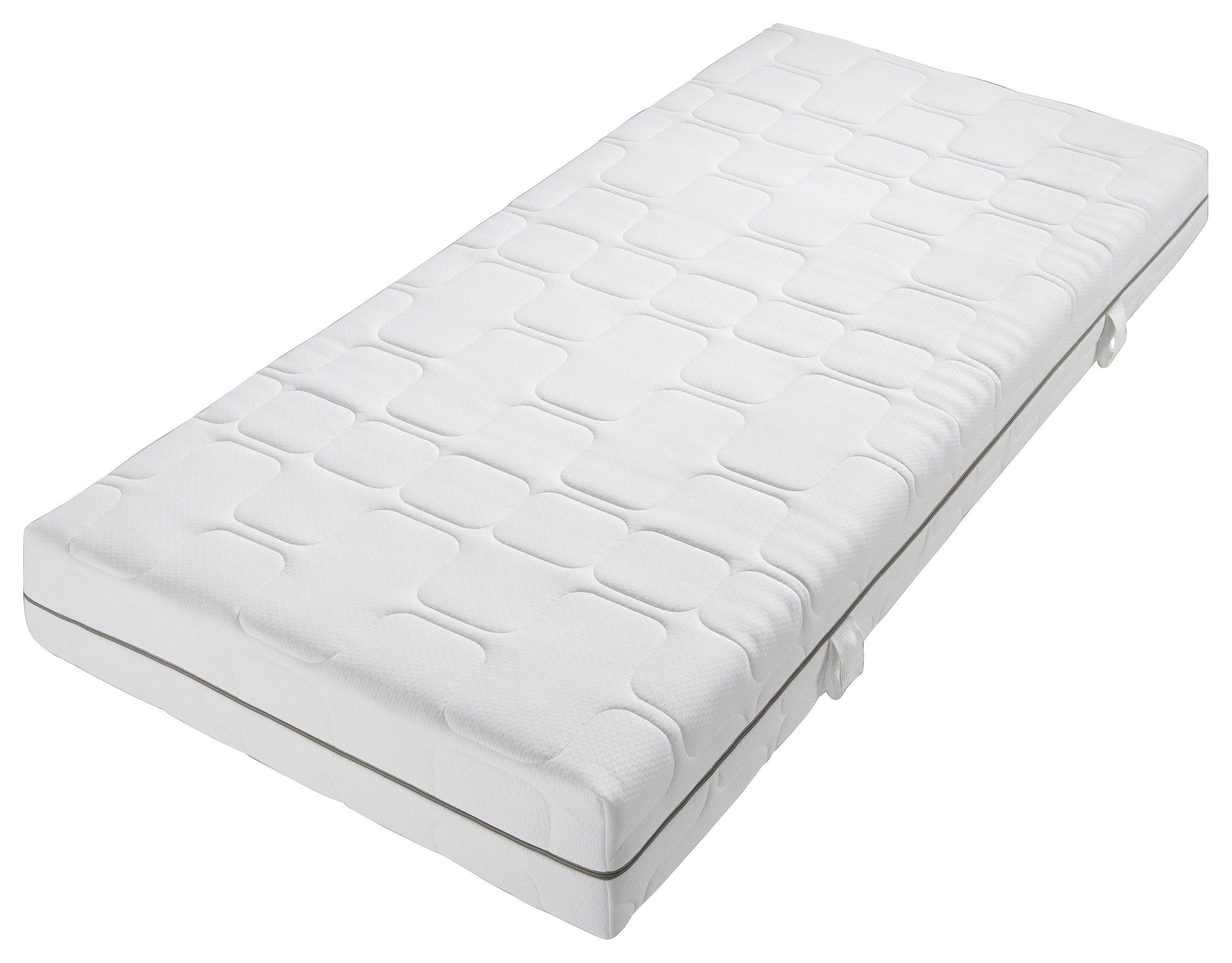 KOMFORTSCHAUMMATRATZE 80/200 cm Höhe ca. 26 cm 7 -Zonen - Weiß, Basics, Textil (80/200cm) - Xora