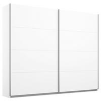 SCHWEBETÜRENSCHRANK 226/210/62 cm 2-türig Weiß  - Alufarben/Weiß, MODERN, Holzwerkstoff/Metall (226/210/62cm) - Rauch Möbel