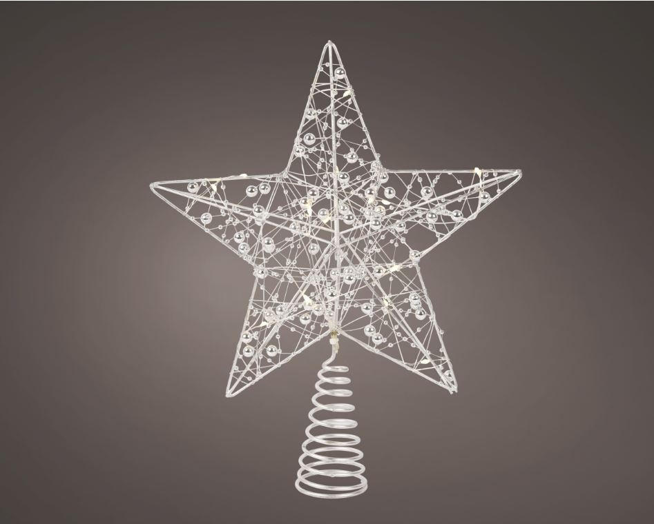 ZVIJEZDA DEKORATIVNA  - srebrne boje, Basics, metal/plastika (25/27/6cm) - X-Mas