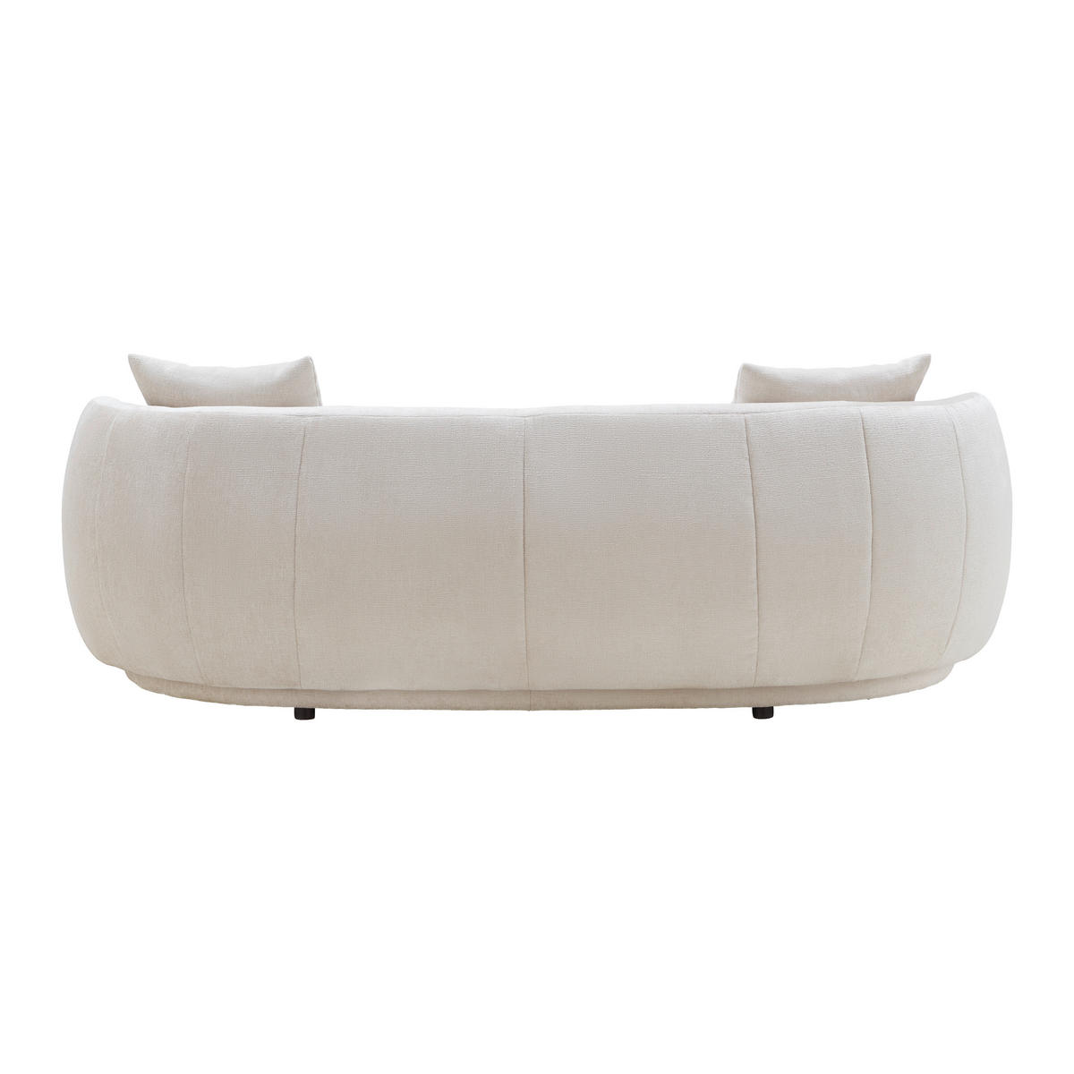 BIG SOFFA i chenille beige  - beige/svart, Modern, textil/plast (235/72/110cm) - MID.YOU