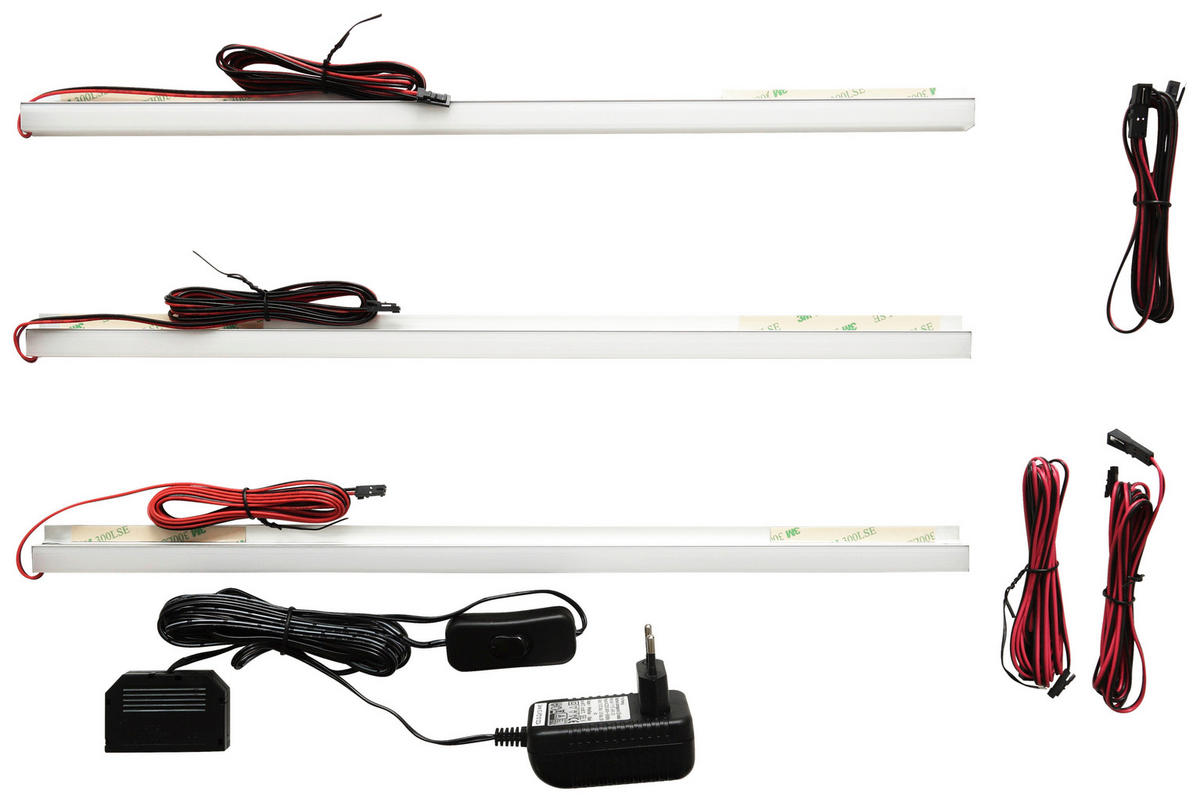 EINLEGEBODENBELEUCHTUNG LED-Leuchtmittel  - Weiss, Design, Kunststoff (45/2/2cm) - Carryhome