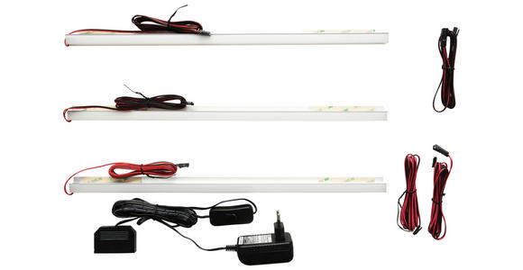 EINLEGEBODENBELEUCHTUNG  45/2/2 cm  - Weiß, Design, Kunststoff (45/2/2cm) - Carryhome