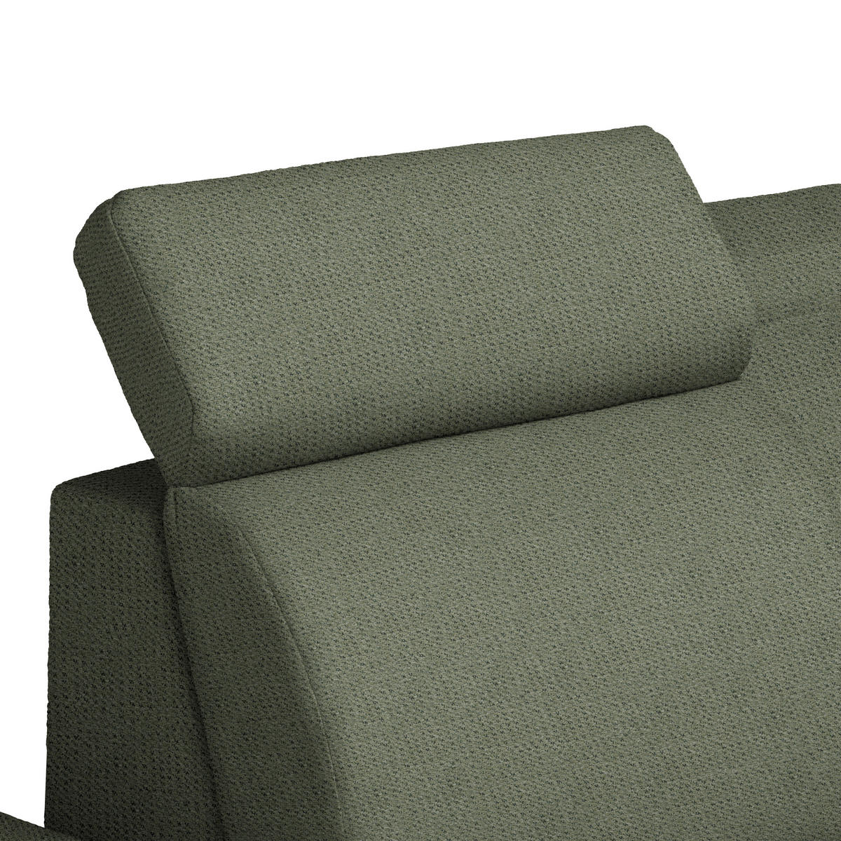 ECKSOFA  in Struktur Grün  - Schwarz/Grün, Design, Textil/Metall (292/270cm) - Stylife
