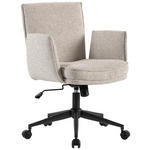 DREHSTUHL Webstoff Creme, Schwarz  - Creme/Schwarz, Design, Kunststoff/Textil (63/88/95,5/65,5cm) - Venda