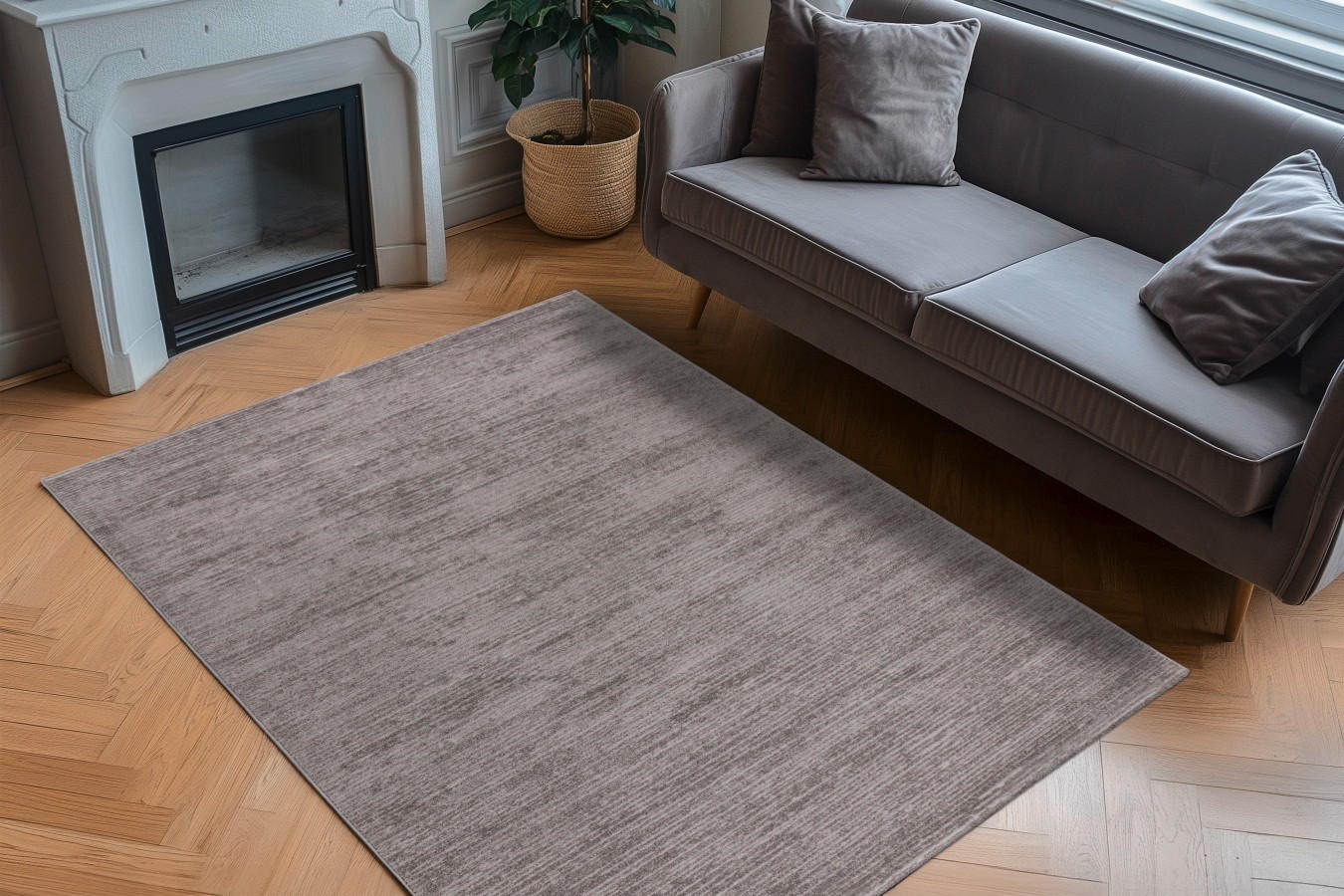 TKANA PREPROGA      120/170 cm    tkano  srebrne barve  - srebrne barve, Basics, tekstil (120/170cm)