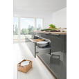 EINBAUKÜCHE   - Eichefarben/Grau, Design, Holzwerkstoff - Dieter Knoll