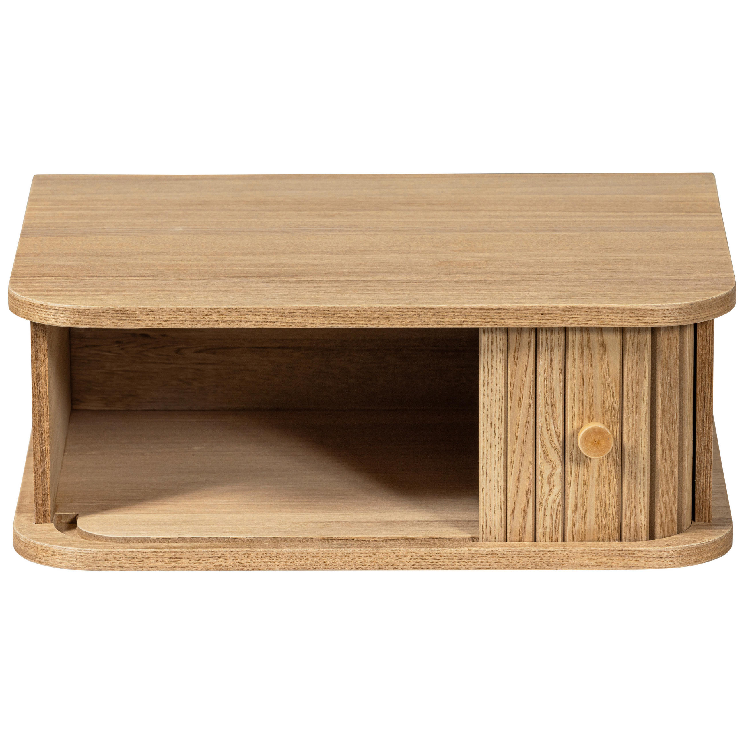 NACHTTISCH Pappel  - Naturfarben, Design, Holz (40/30/15cm) - Livetastic