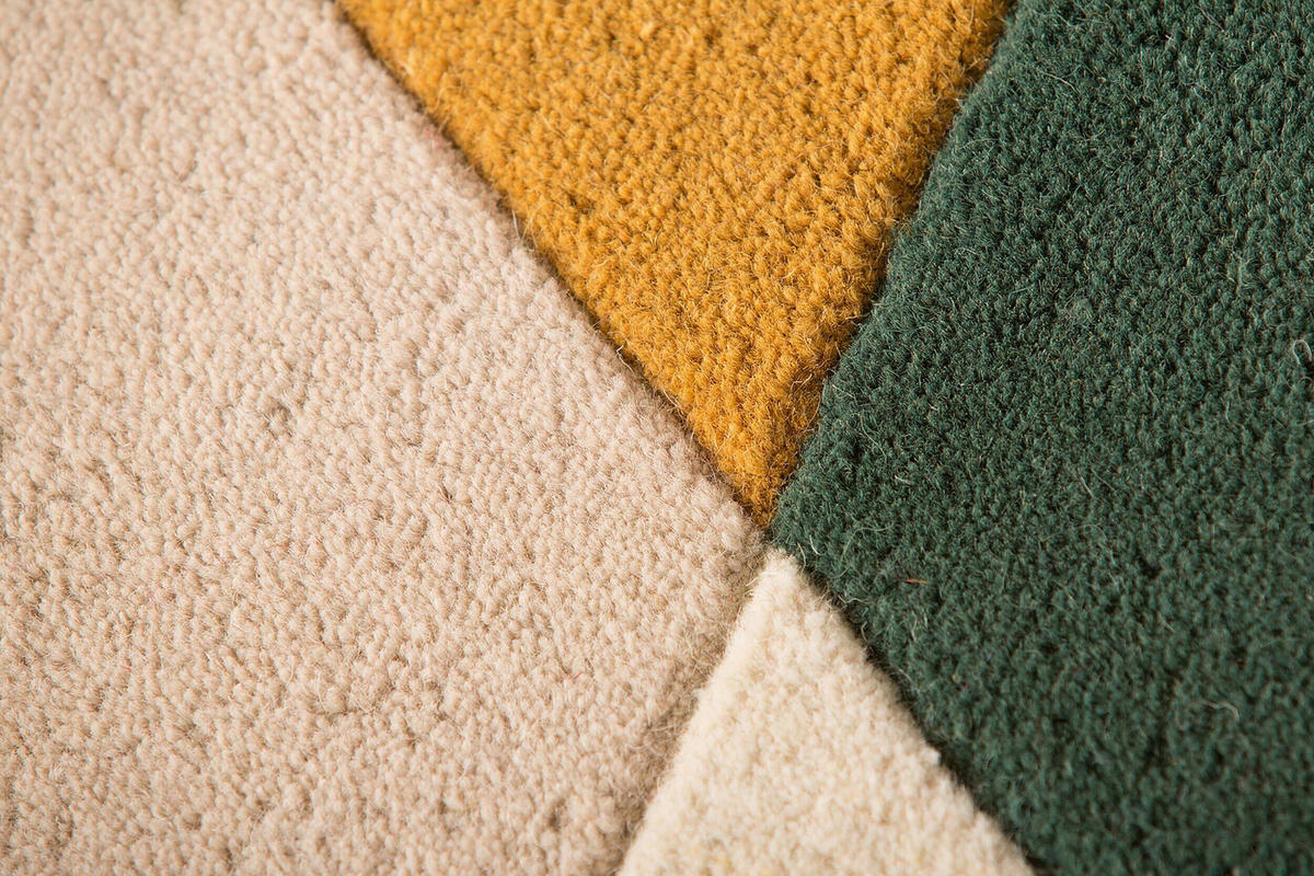 WOLLTEPPICH 220/160 cm Grün, Multicolor  - Multicolor/Grün, Basics, Textil (220/160cm) - Xora