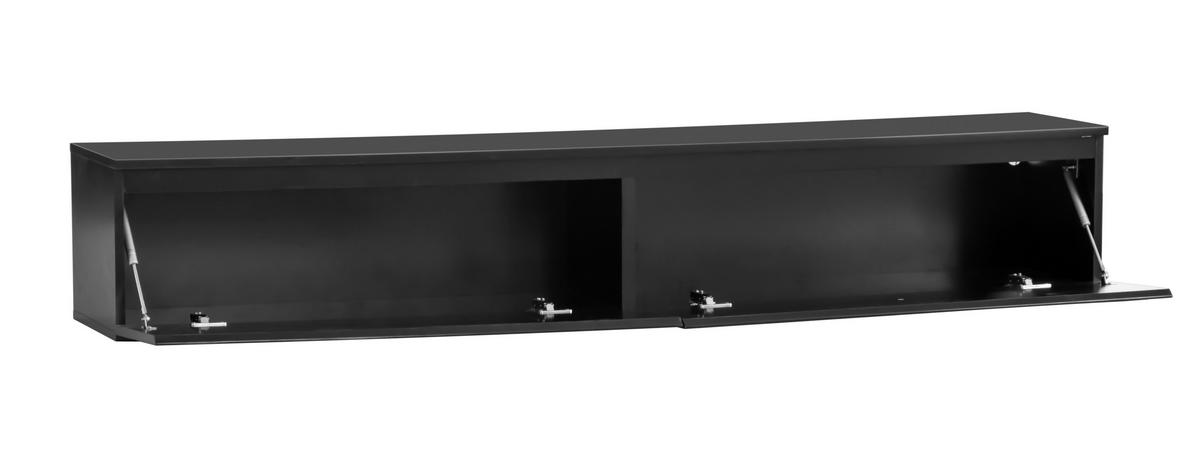 NÍZKÁ KOMODA, černá, 180/30/33 cm - černá, Design, kompozitní dřevo (180/30/33cm) - Boxxx
