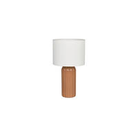 TISCHLEUCHTE - Weiss/Mokka, Basics, Keramik/Textil (20/36cm)