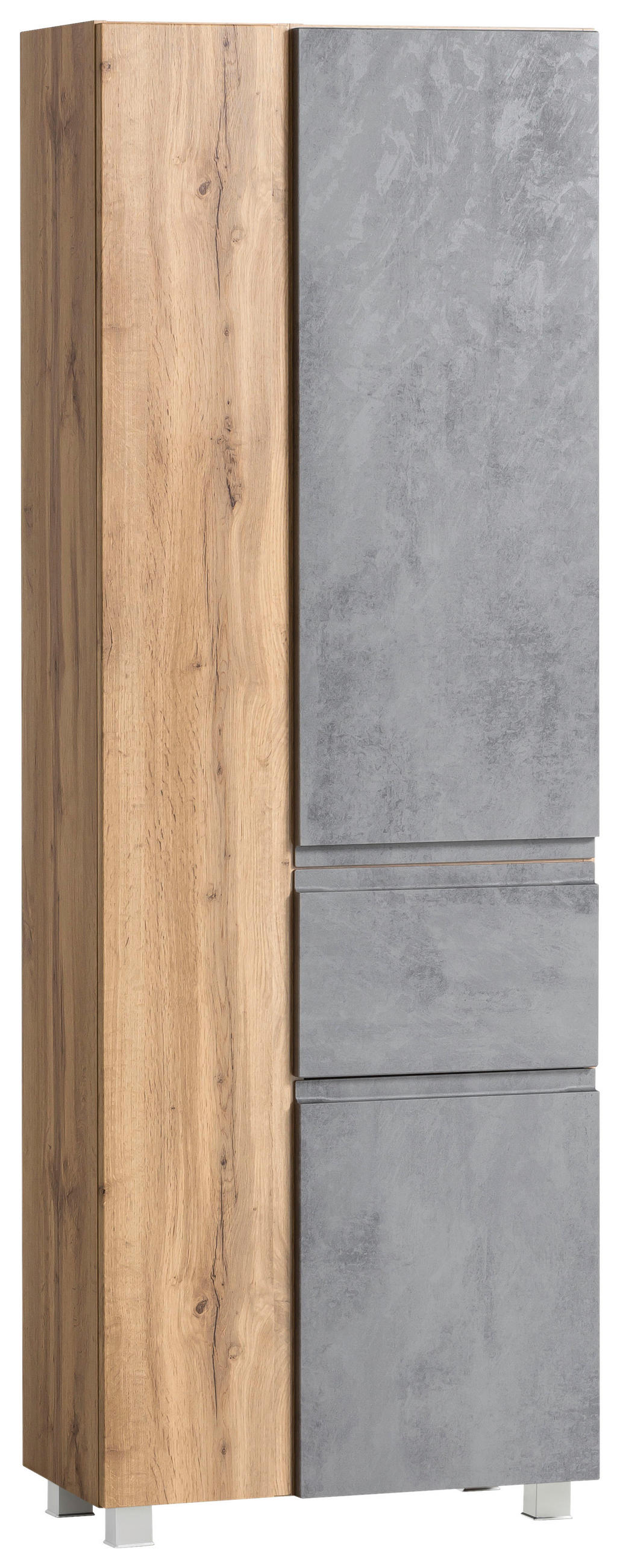 HOCHSCHRANK 65/180/35 cm  - Eiche Wotan/Hellgrau, MODERN, Holzwerkstoff (65/180/35cm) - Held