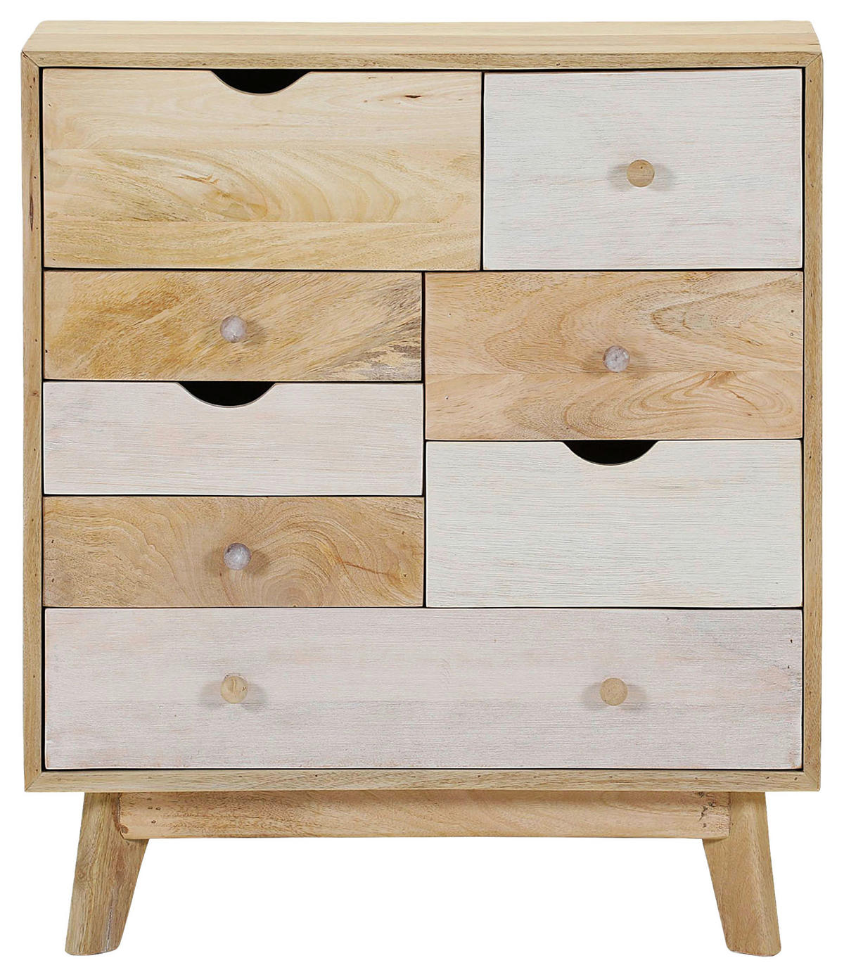 KOMMODE Kata  in 70/80/41 cm  - Naturfarben/Weiß, Design, Holz (70/80/41cm) - Landscape