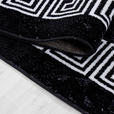 WEBTEPPICH 160/230 cm Plus Black Schwarz, Weiß  - Schwarz/Weiß, Design, Textil (160/230cm) - Novel