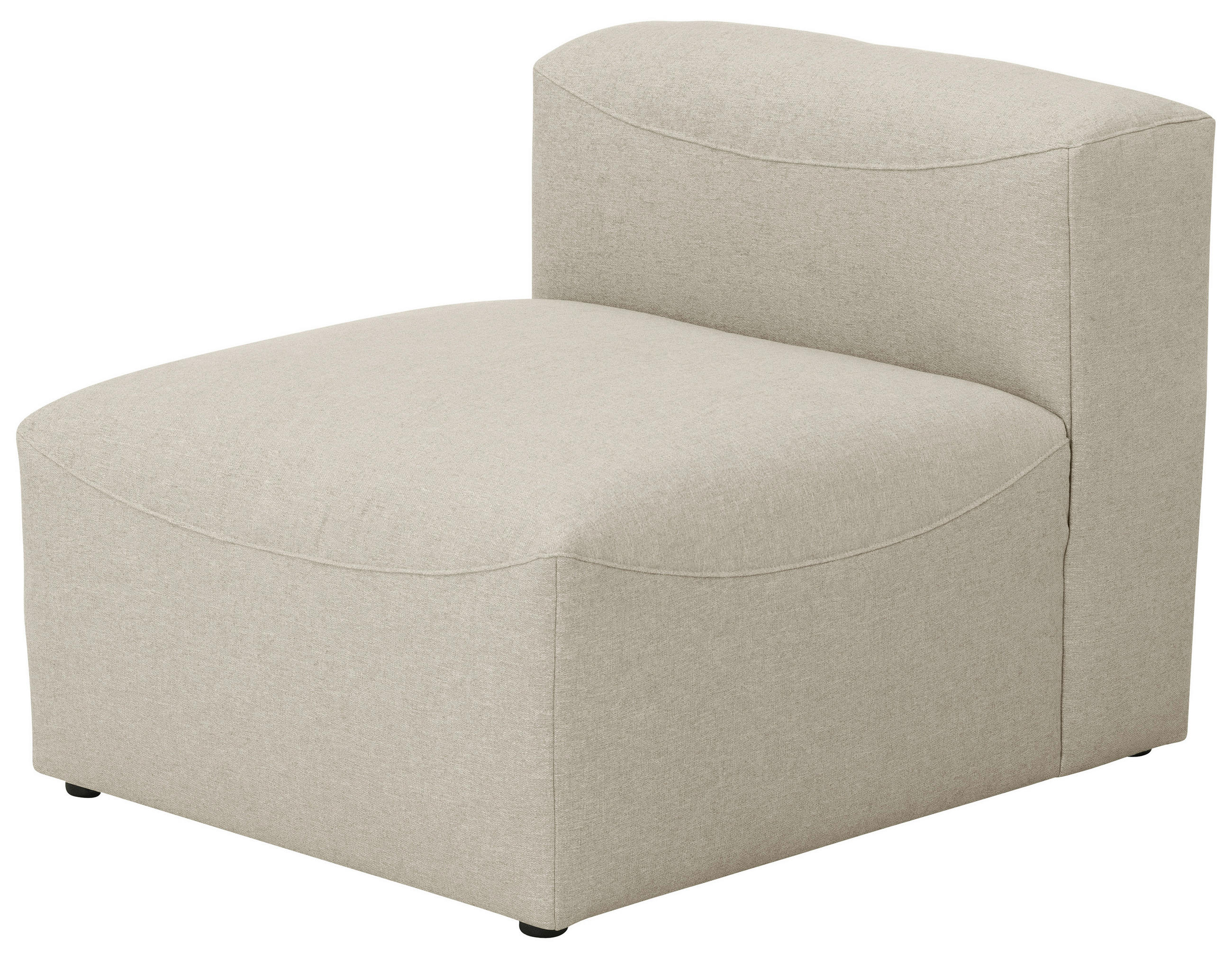 SOFAELEMENT Flachgewebe Creme  - Creme, Design, Kunststoff/Textil (75/73/100cm) - Max Winzer