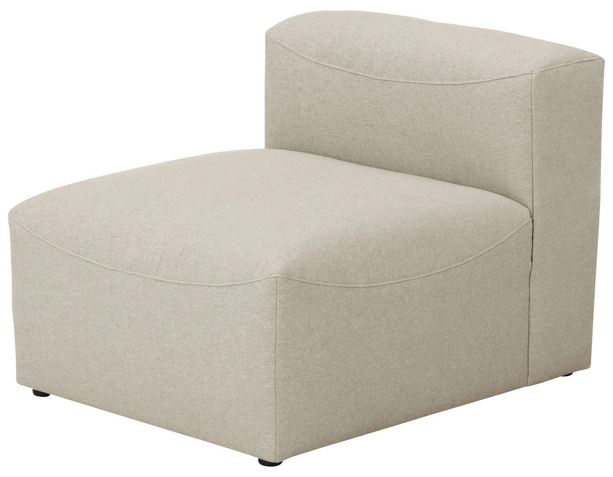 SOFAELEMENT Flachgewebe Creme  - Creme, Design, Kunststoff/Textil (75/73/100cm) - Max Winzer
