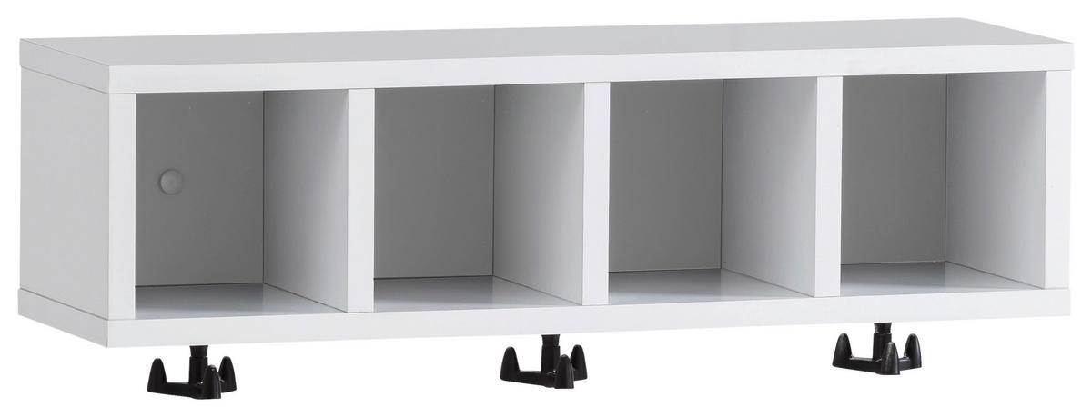 WANDREGAL 60/200/17,6 cm  - Weiß, MODERN, Holzwerkstoff (60/200/17,6cm) - MID.YOU